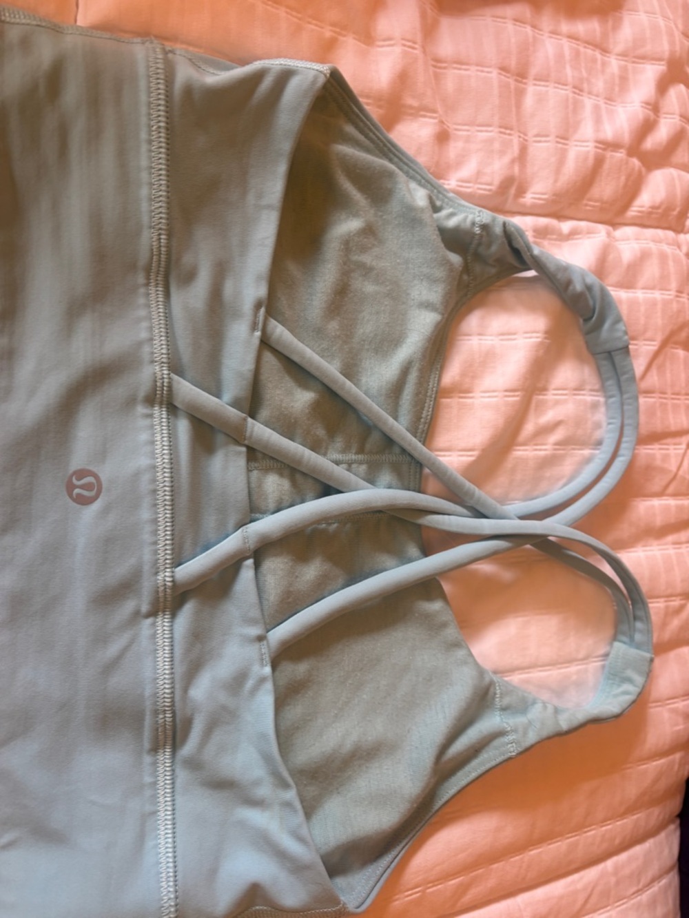 lululemon athletica Sky blue Double-Strap Sports Bra